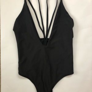 BLACK SEXY ONE PIC Swim Size Large